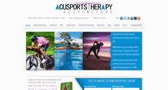 Desktop Screenshot of acusportstherapy.net