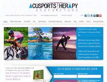 Tablet Screenshot of acusportstherapy.net